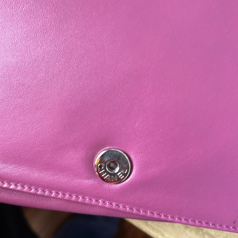 🔥 price drop! Chanel pink Patent Leather Multicolor CC Flap Chain Bag - Picture 14 of 17